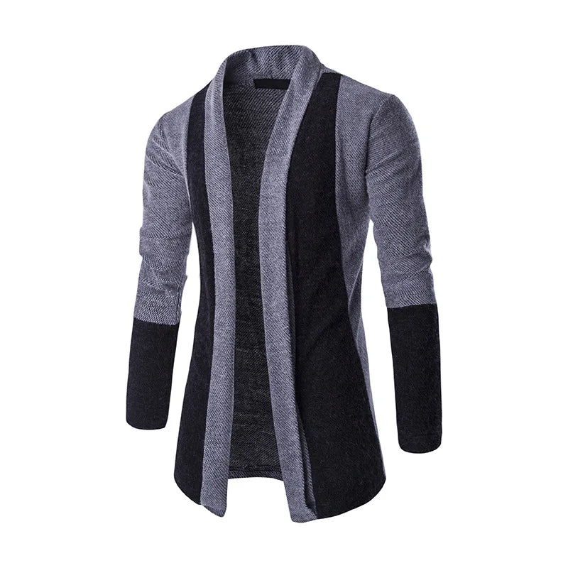 Sweater Coats Men New Fashion 2022 Autumn Men's Slim Long Solid Color Knitted Jacket Fashion Men's Casual Sweater Cardigan Coats