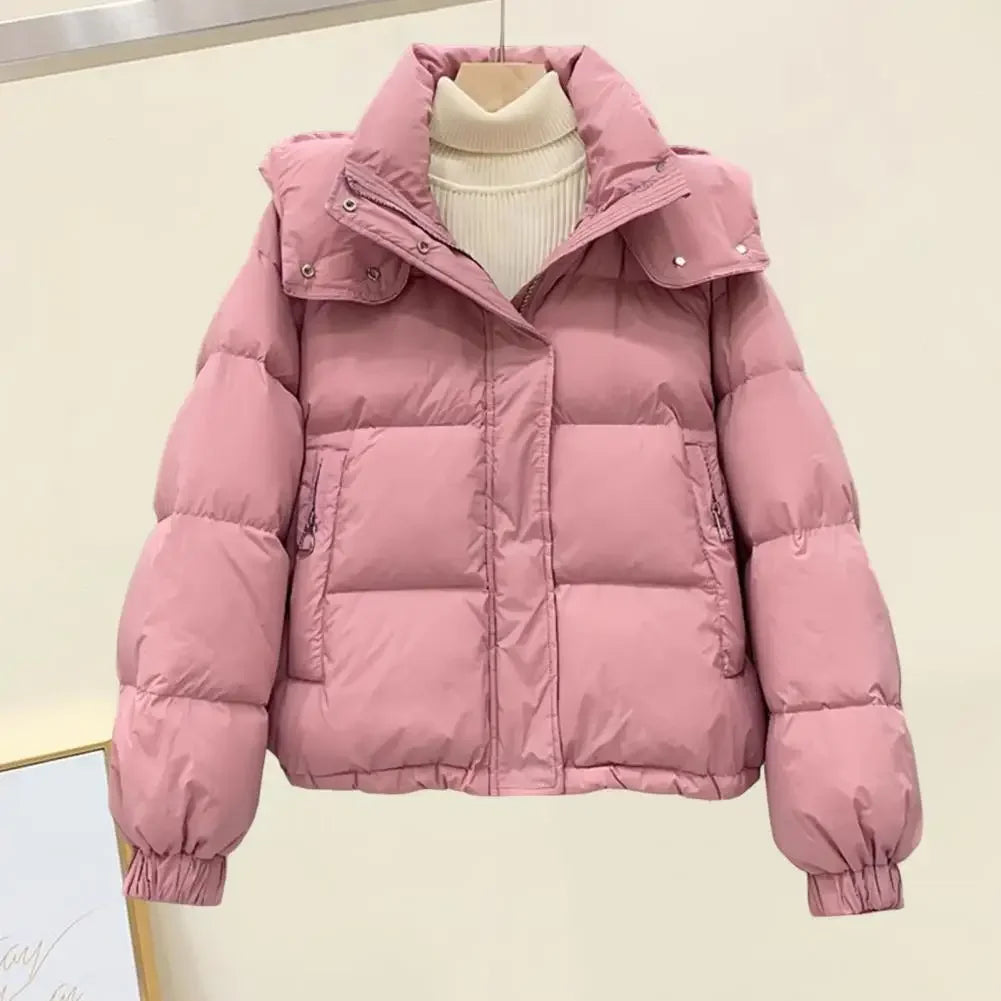 Women 2025 New Winter Jacket Casual Loose Down Coat Oversize Hooded Warm Soft Cotton Puffer Snow Wear Jackets