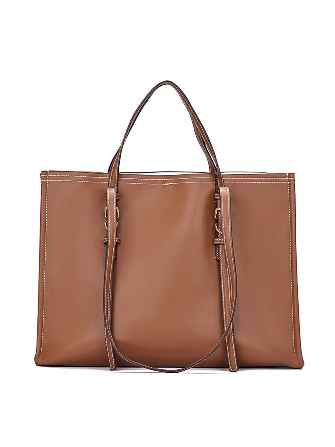 Large Capacity Tote Bags for Women Fashion Designer Shoulder Bag Soft PU Leather Women's Handbags Commuting Shopper Women Bag