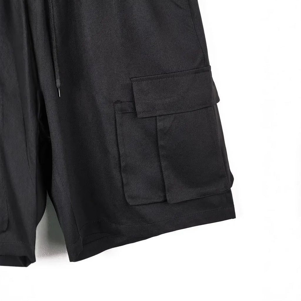 Men's Cargo Shorts 2025 Summer Loose Casual Five-pocket Cargo Shorts Street Solid Color Breathable Outdoor