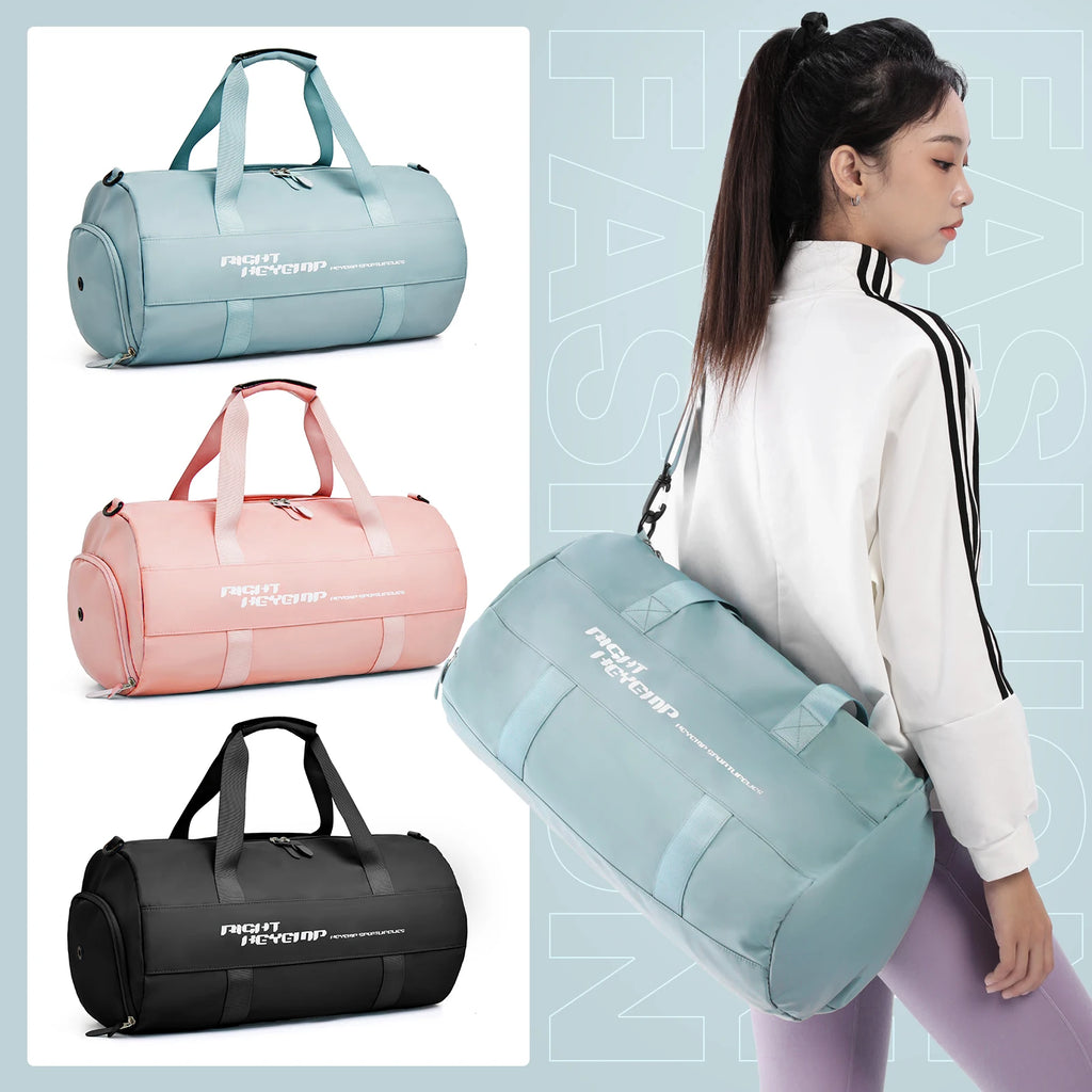 Travel Bags for Women Large Capacity Sports Fitness Bags Hand Luggage with Shoe Compartment Short Distance Travel Crossbody Bag