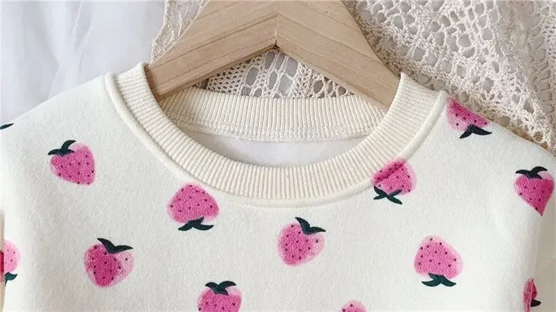 Girls Dress Autumn Spring New Girls' Splicing Pleated Dress Polka Dot Printed Baby Kids Casual Clothing