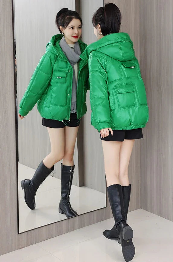 Loose Casual Short Padded Coats for Women Cotton Parkas Woman Great Warm Winter on Sale Discount Fashion 2025 Quilted Jackets