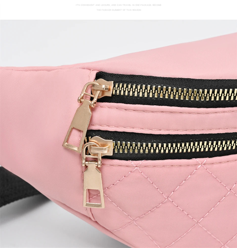 Waist Bag Women Fanny Pack Chest Shoulder Belt Bag Fashion Packs Party Crossbody Lady Travel Phone Pouch Lady Purse Bum Bags