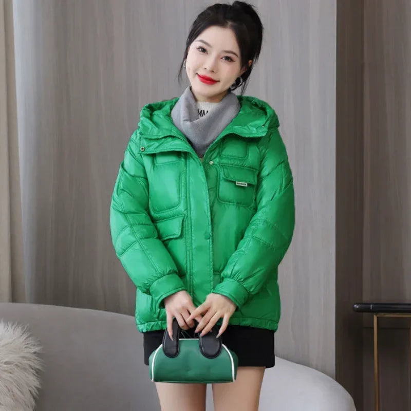 Loose Casual Short Padded Coats for Women Cotton Parkas Woman Great Warm Winter on Sale Discount Fashion 2025 Quilted Jackets