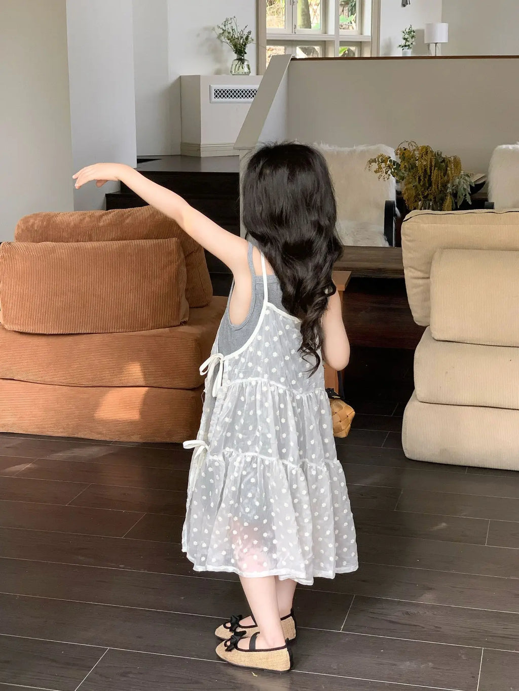 Girls Summer 2025 New Korean Sweet Clothing Suit Children's Vest Skirt Lace Embroidered Skirt Baby Casual  Fashion