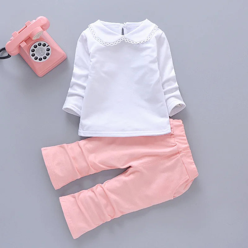 Girls' Stylish Autumn Outfit Three Piece Set 2024 New Item Baby Girl Clothes Sets for Baby Boy Clothing Mother Kids