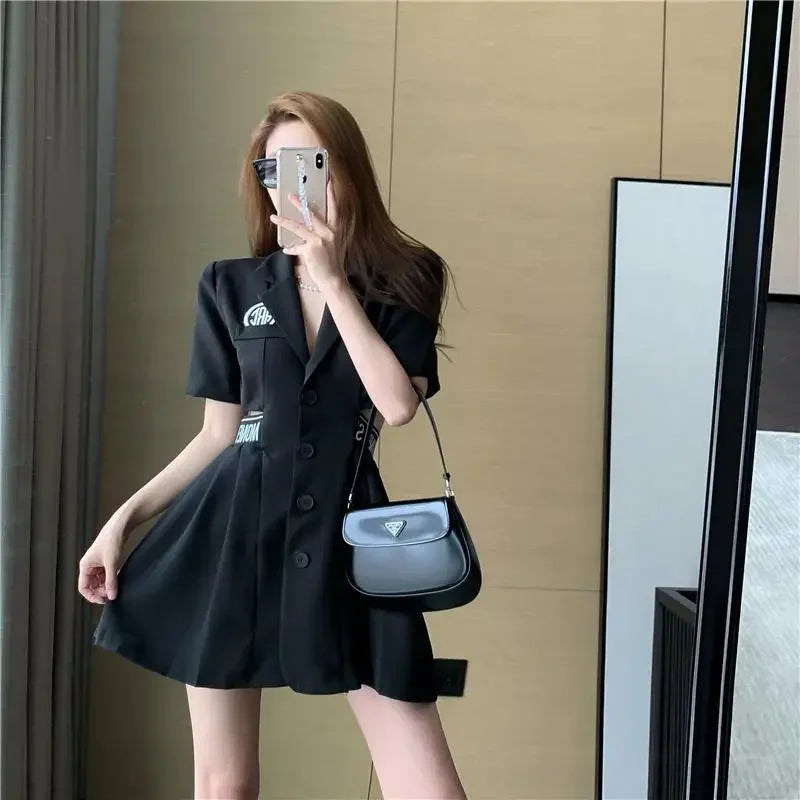 Dresses for Women 2025 Woman Dress Short Mini Black Clothes Korean Style Chic and Elegant Pretty X Sensual Sexy Y2k Fashion Sale