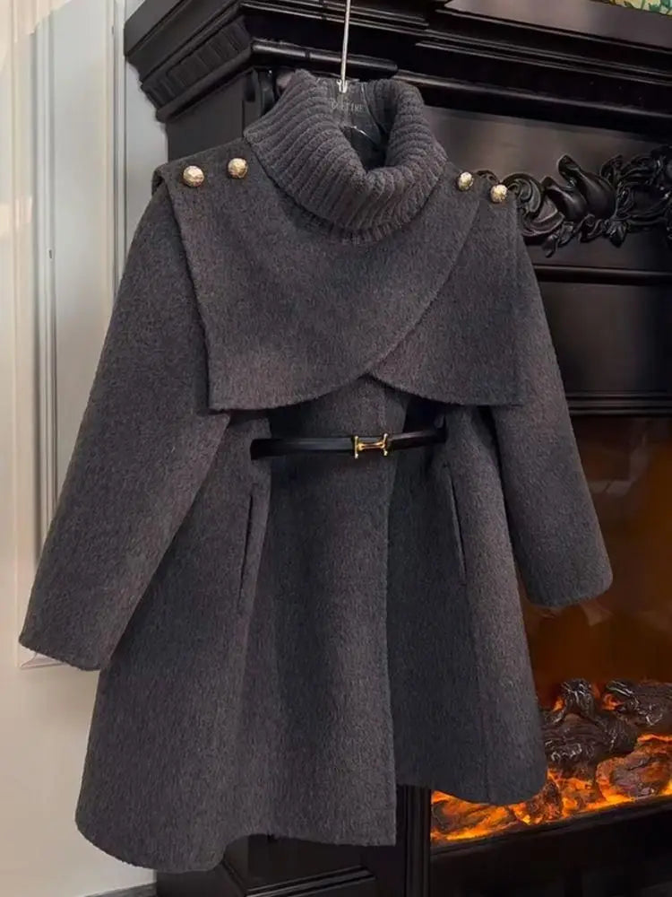 Girls Woolen Coat Children Clothing Fashionable Coat Trend Girl Winter Coat Winter Clothes for Girl Winter Jackets Ropa De Niña