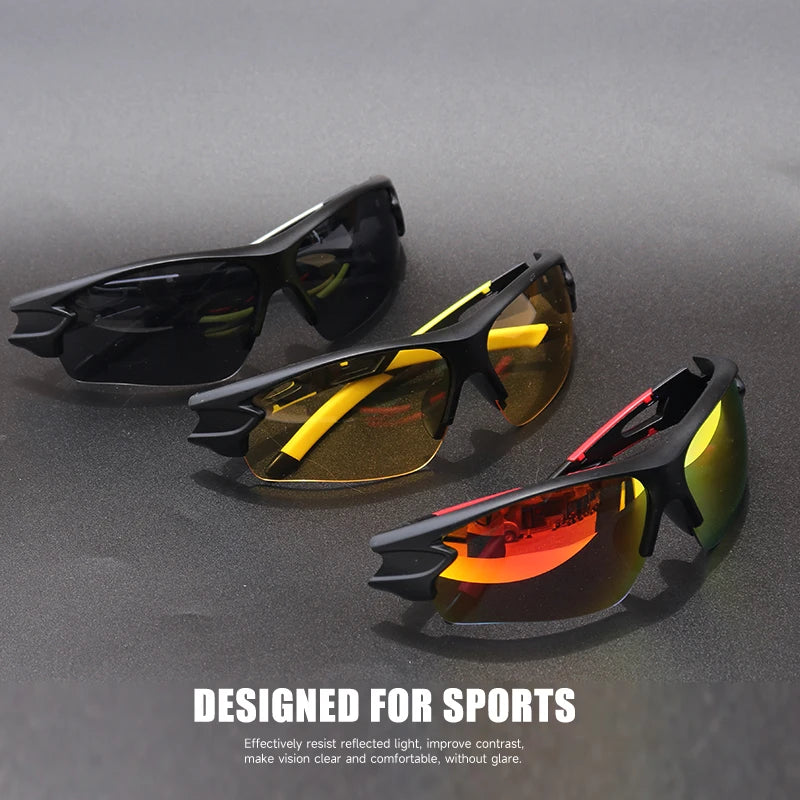 Sports Sunglasses for Men & Women – Semi-Rimless UV400 Protection for Baseball, Running, Fishing, Golf & Driving