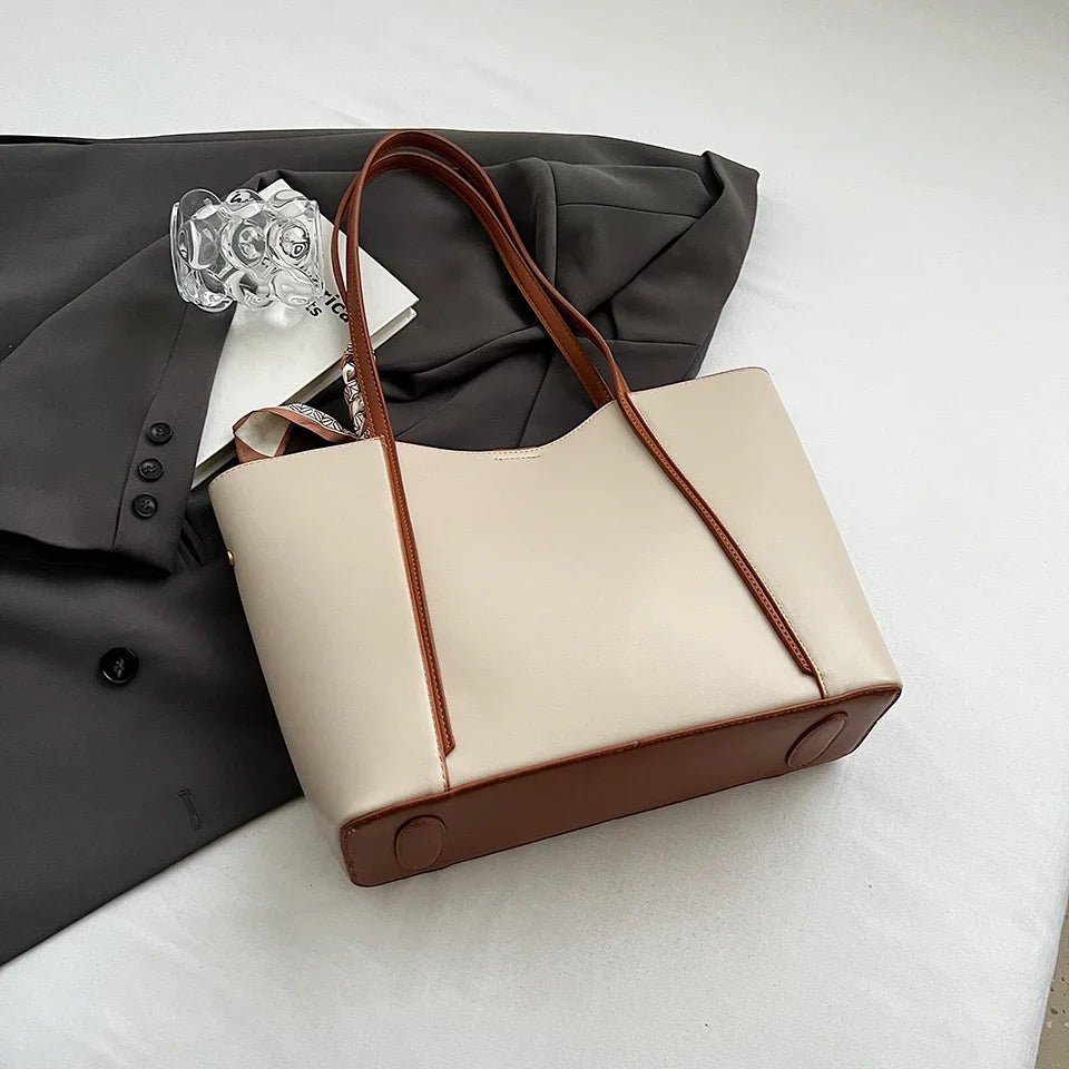 Women's Bag Casual Fashion Handbag New Summer Black Handbag Large Capacity Shoulder Bag Niche Commuter Female Bag Tote Bag