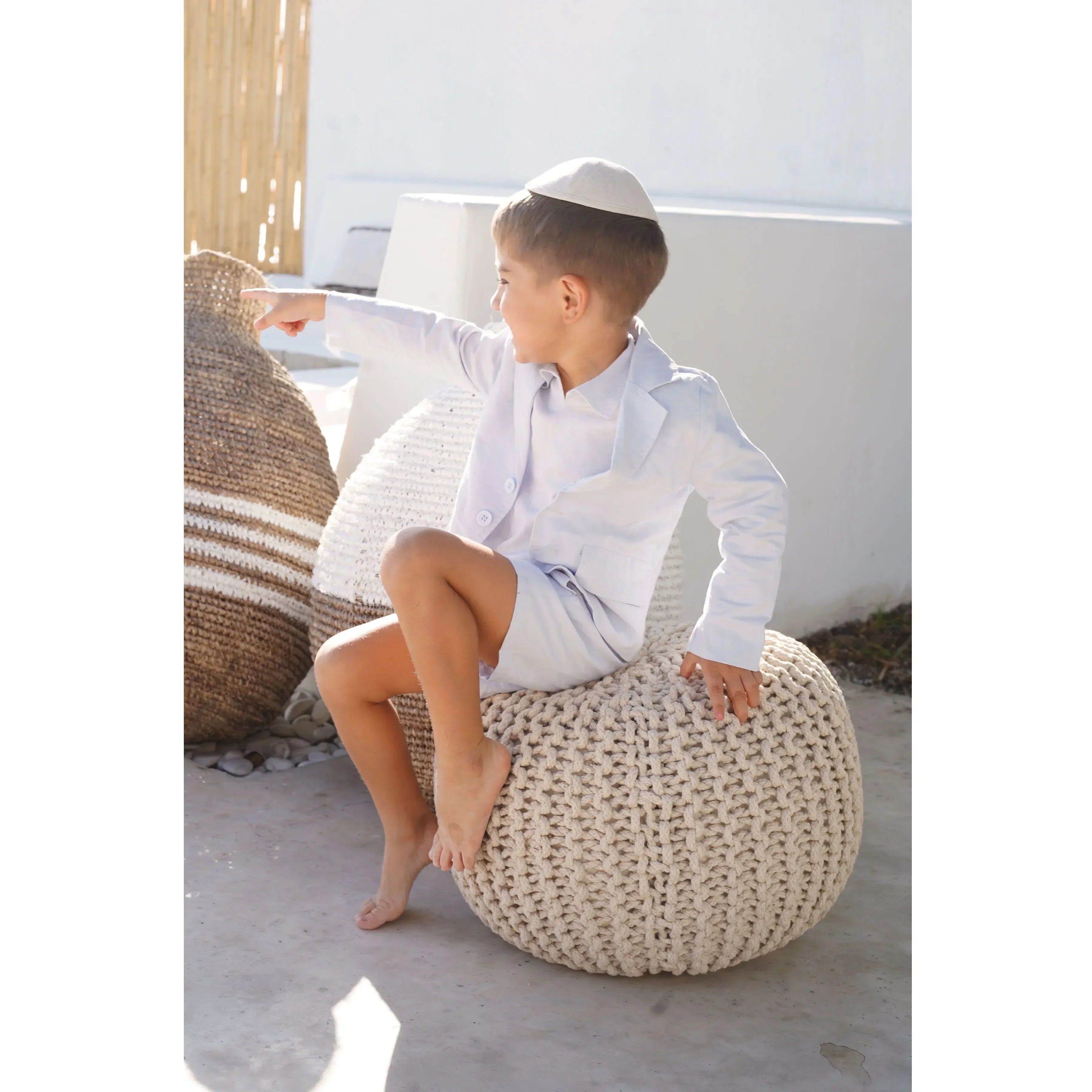 AP Summer Heirloom Striped Collection 2025SS Girls Handmade Smocked Dress Cute Baby Gilrl Set Boys Family Matching Clothing