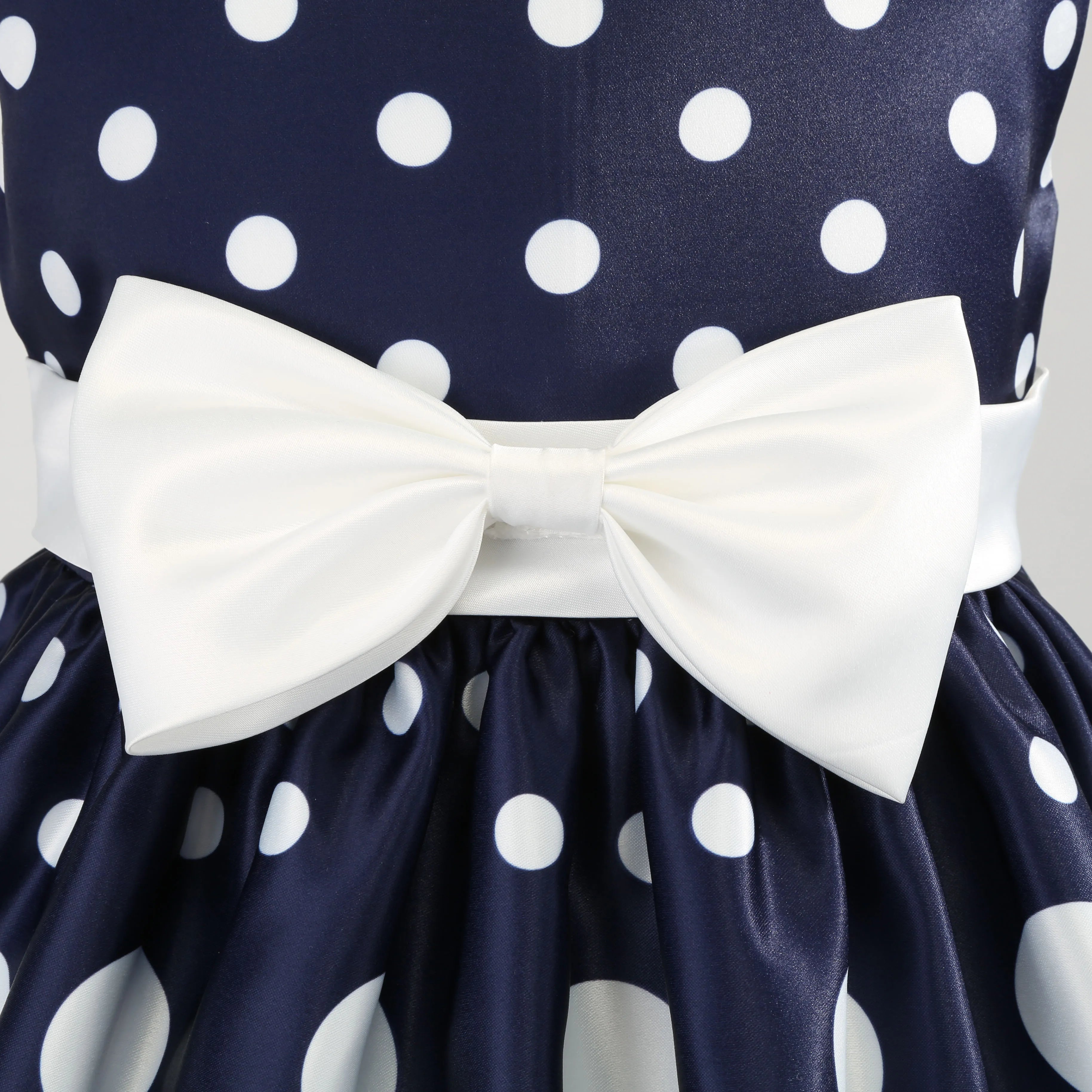 Girls' clothing, girls' baby clothes, skirt with bow and polka dot pattern, imitation show, Halloween party, exquisite clothing