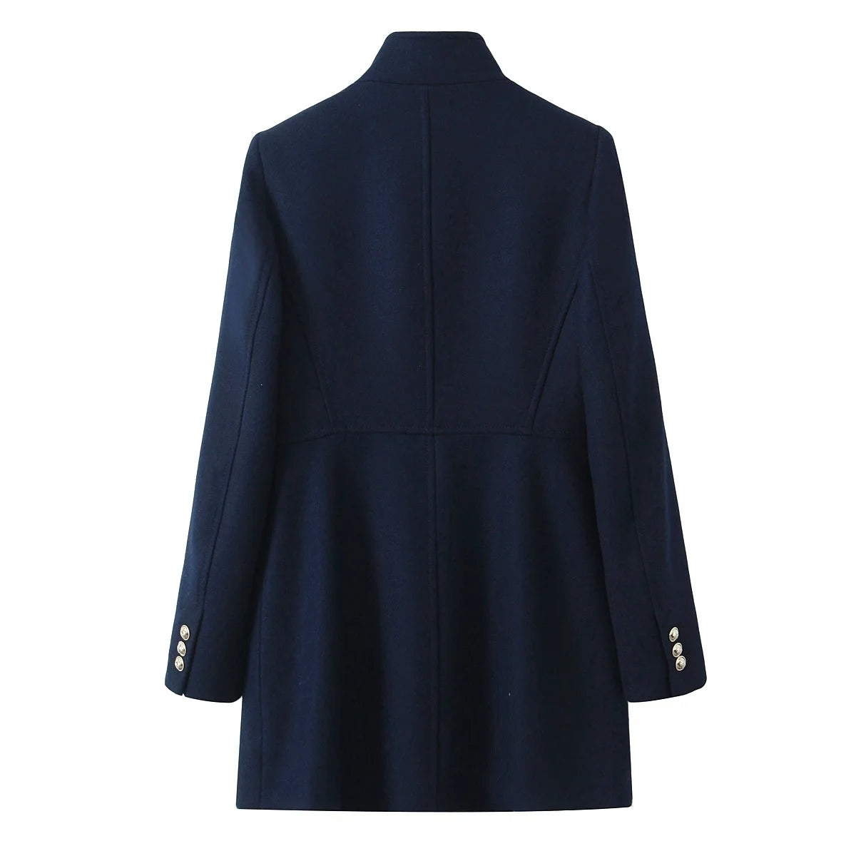 Woolen Coat Fall Fashion Black Long Coat Elegant And Pretty Women's Coats American Retro Autumn Outerwear Urban Coats