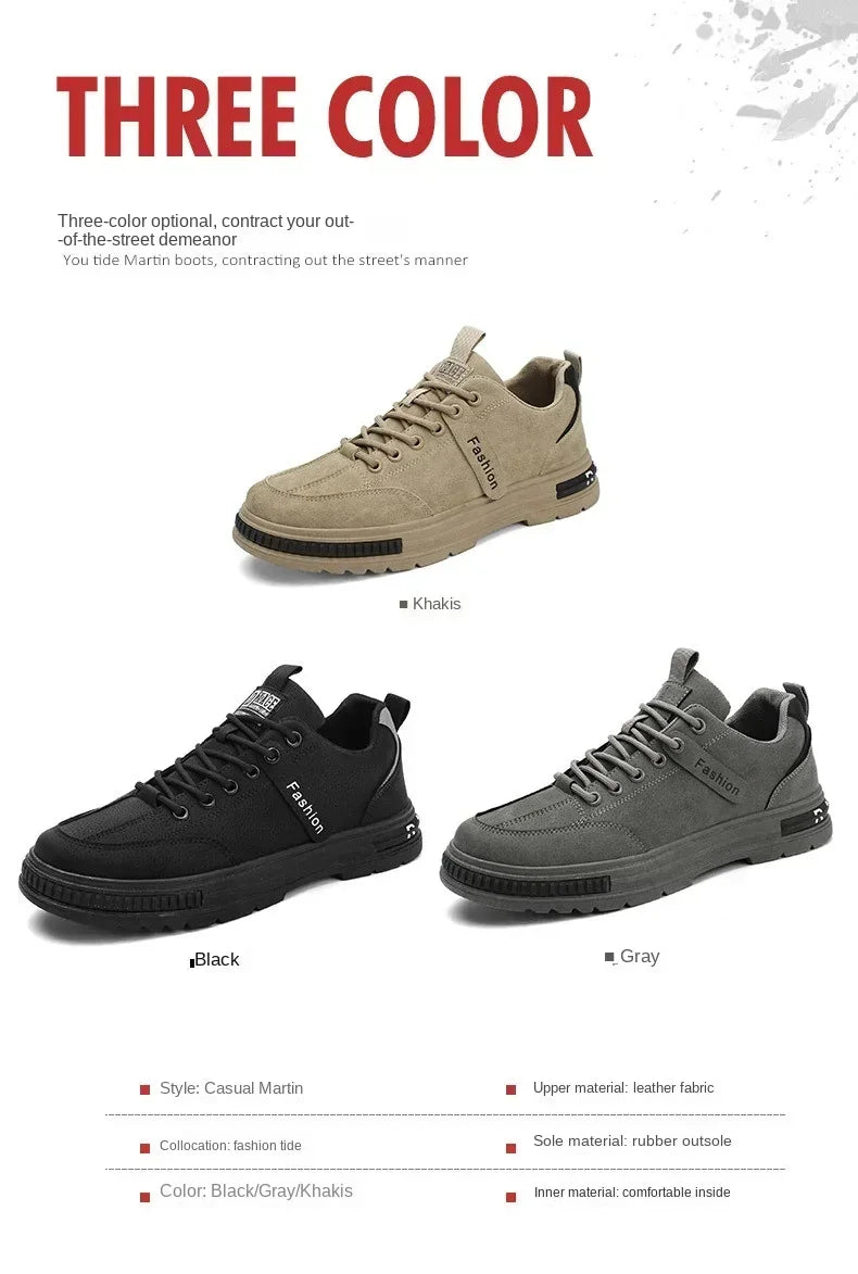 New Breathable Work Safety Shoes Trendy Versatile Comfortable Eva Insoles Rubber Upper shoes for men sneakers men Wear resistant