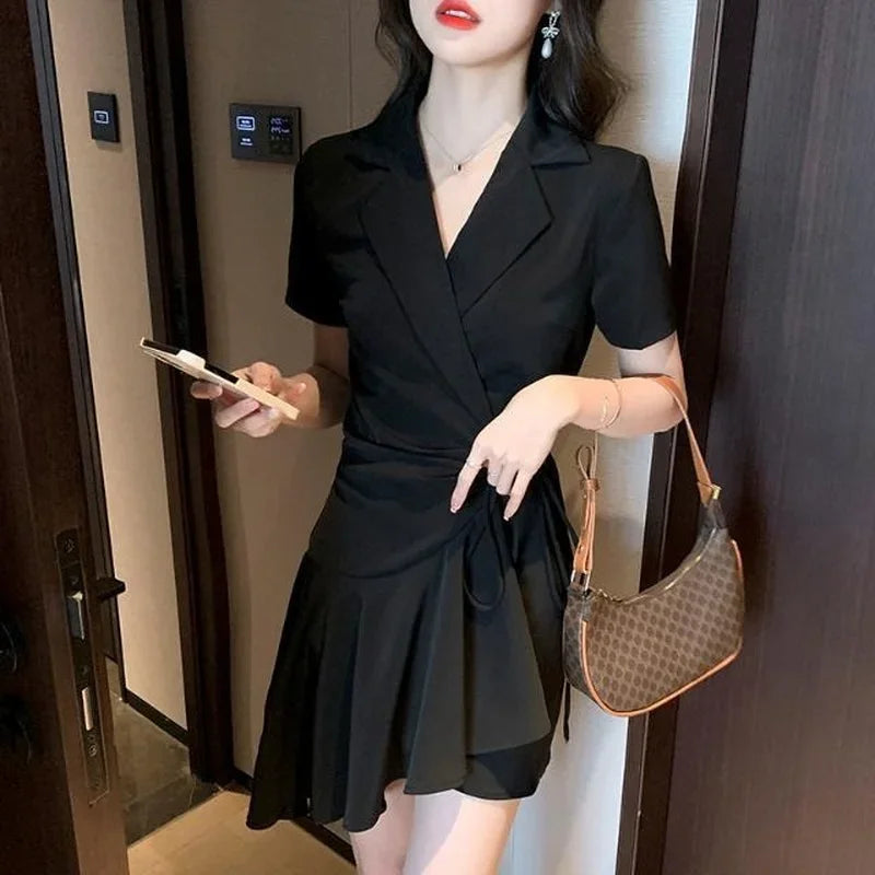 Dresses for Women 2025 Woman Dress Short Mini Black Clothes Korean Style Chic and Elegant Pretty X Sensual Sexy Y2k Fashion Sale
