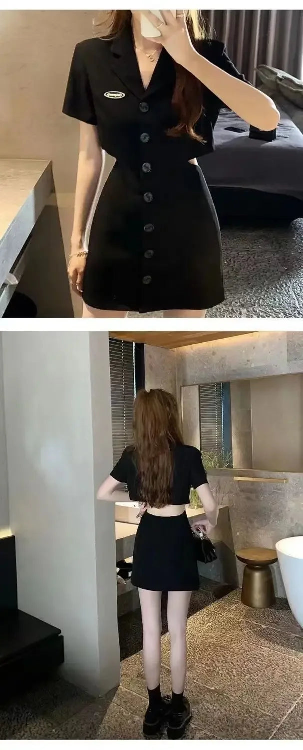 Dresses for Women 2025 Woman Dress Short Mini Black Clothes Korean Style Chic and Elegant Pretty X Sensual Sexy Y2k Fashion Sale