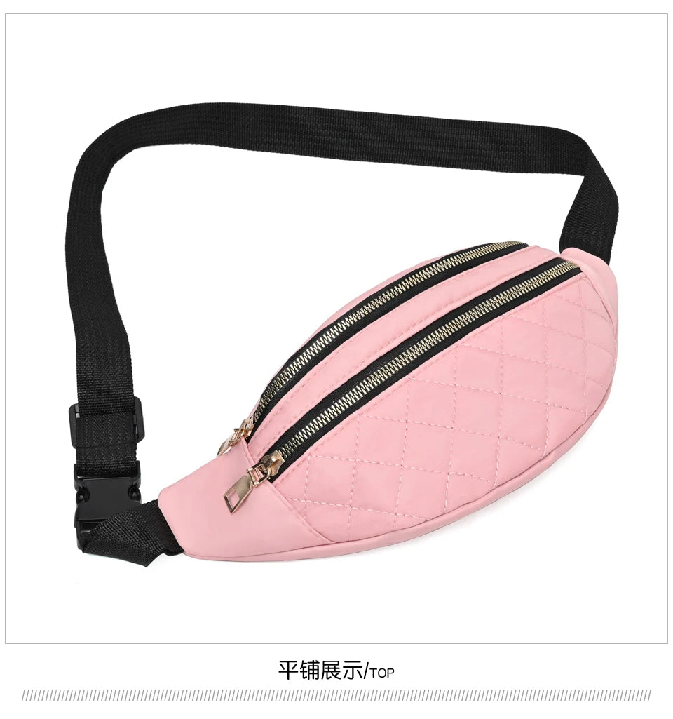 Waist Bag Women Fanny Pack Chest Shoulder Belt Bag Fashion Packs Party Crossbody Lady Travel Phone Pouch Lady Purse Bum Bags