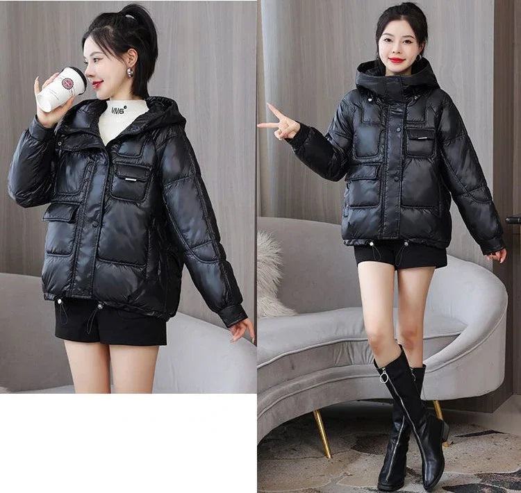 Loose Casual Short Padded Coats for Women Cotton Parkas Woman Great Warm Winter on Sale Discount Fashion 2025 Quilted Jackets