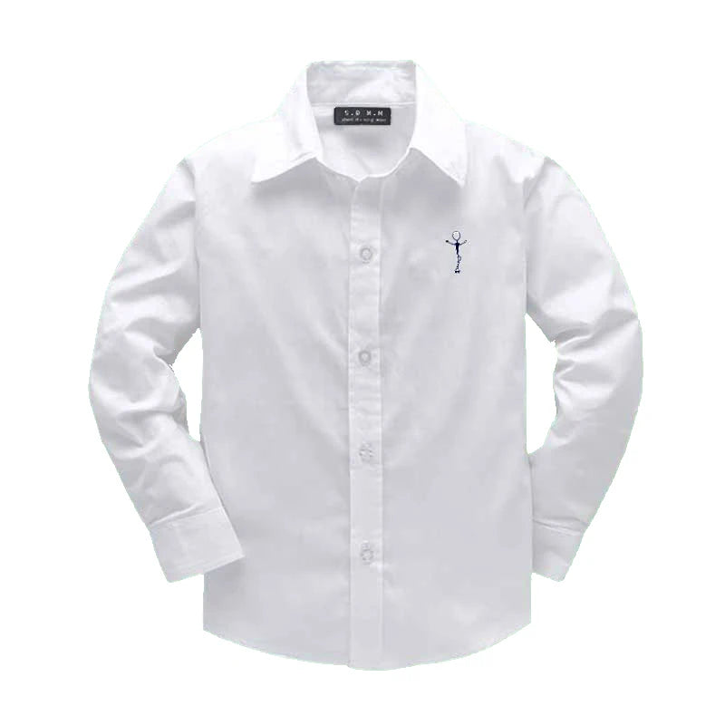 Girls shirts tops plant embroidery Pattern Clothing Kids Baby school uniform Boys Shirt Autumn Birthday Party Formal Attire Tee