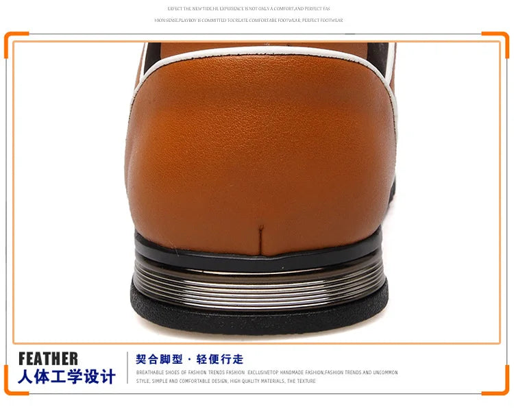 Men Shoes Casual Sneakers Spring Autumn New  Fashion Solid Leather Shoes Formal Business Sport Flat Round Toe Light Breathable