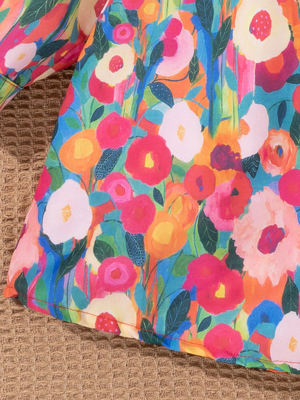 Girls' Dress - Spring/Fall New Style Chic Floral Print Princess Dress Baby Spring/Fall Long-Sleeve Shirt Dress - Loose Fit Flora