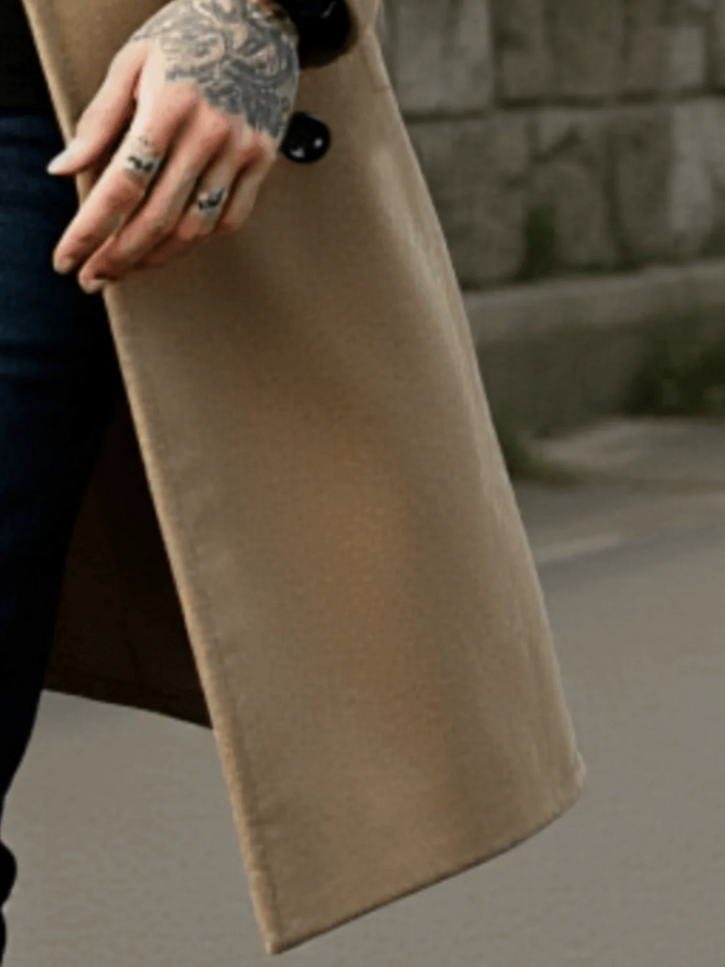 Men's Winter Mid-Length Coat Wool Warm Coats Lining Double Breasted Lapel Jacket Street Wear Men's Clothing Outerwears