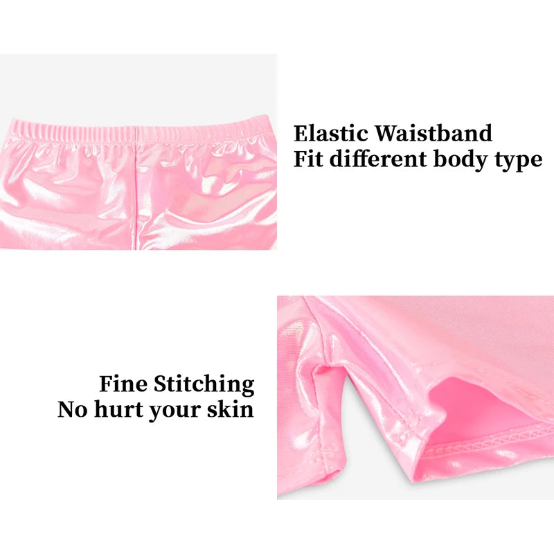 Girls  Vest  Gymnastics Leotard Sparkle 4 Piece Dance Unitard for Kids Toddler Athletic Tumbling Outfits