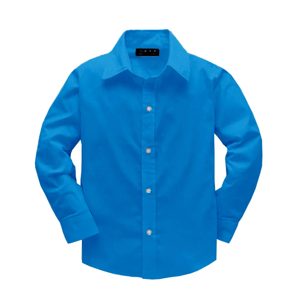 Girls shirts tops plant embroidery Pattern Clothing Kids Baby school uniform Boys Shirt Autumn Birthday Party Formal Attire Tee