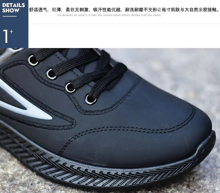 Men's shoes for autumn and winter are waterproof, versatile, anti-slip, sports and casual shoes, and men's low-top running shoes