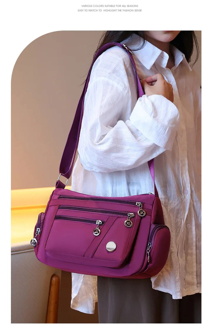 New Women Bag Nylon Waterproof Messenger Bags For Lady Crossbody Shoulder Bag Casual Handbags High Quality Multifunctional