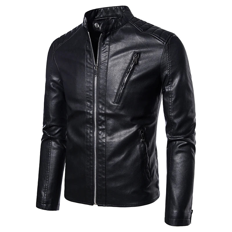 Men's Coat Men's Spring And Autumn Leather Jacket Fashion Men's 2024 New Popular Korean Version Slim Fashion Clothes