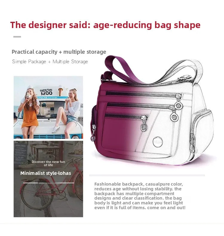 New Women Bag Nylon Waterproof Messenger Bags For Lady Crossbody Shoulder Bag Casual Handbags High Quality Multifunctional
