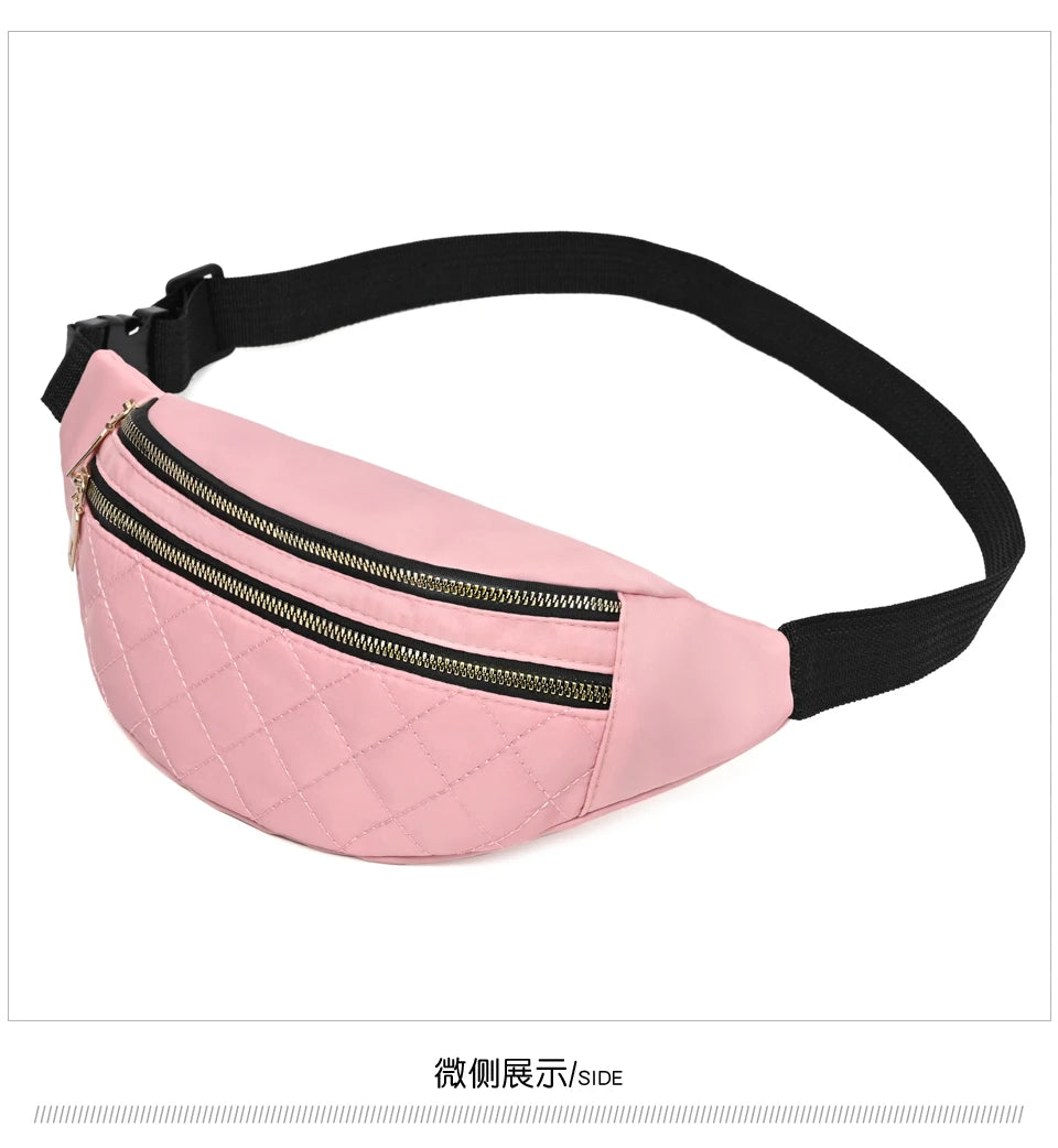 Waist Bag Women Fanny Pack Chest Shoulder Belt Bag Fashion Packs Party Crossbody Lady Travel Phone Pouch Lady Purse Bum Bags