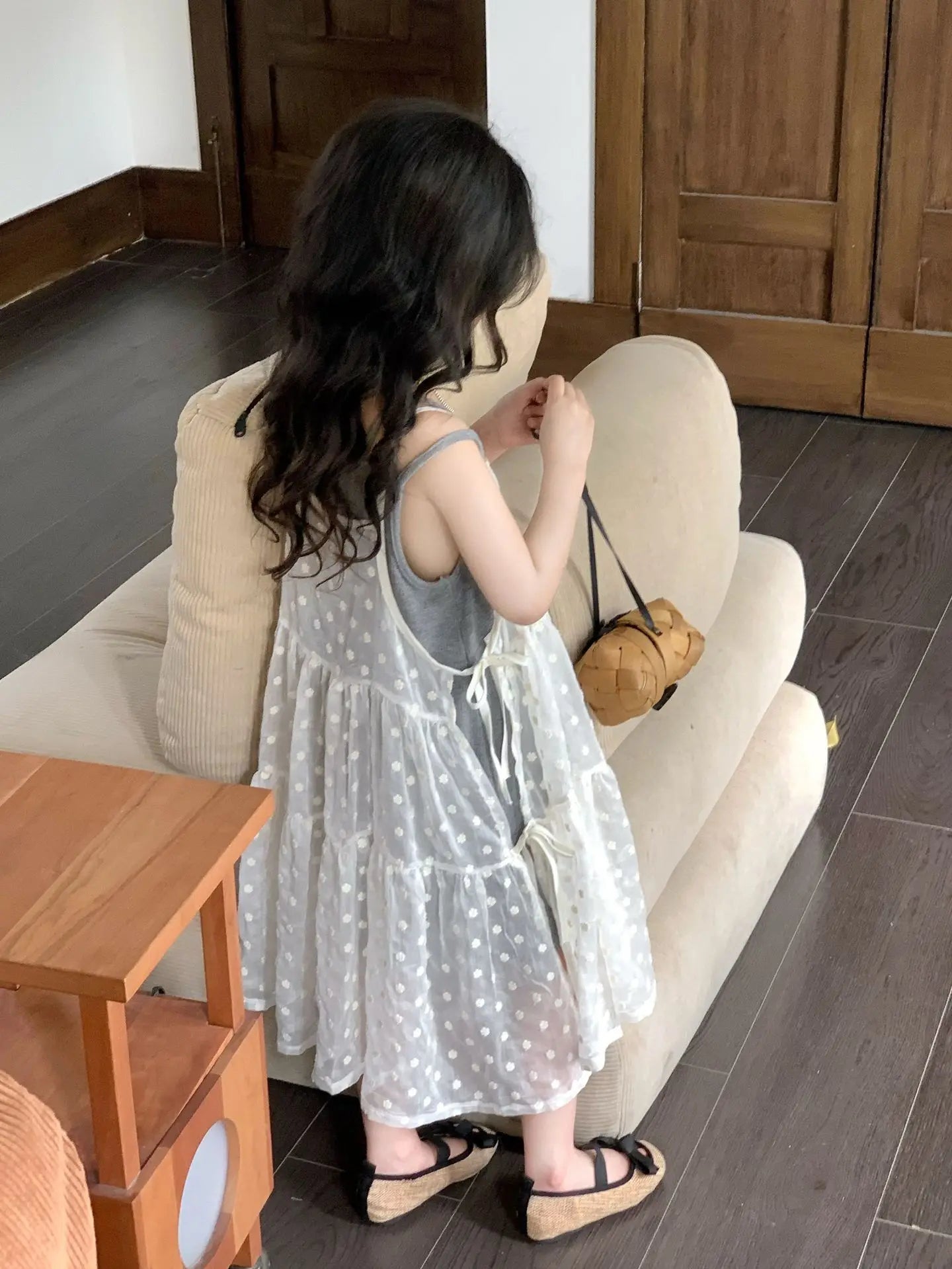 Girls Summer 2025 New Korean Sweet Clothing Suit Children's Vest Skirt Lace Embroidered Skirt Baby Casual  Fashion