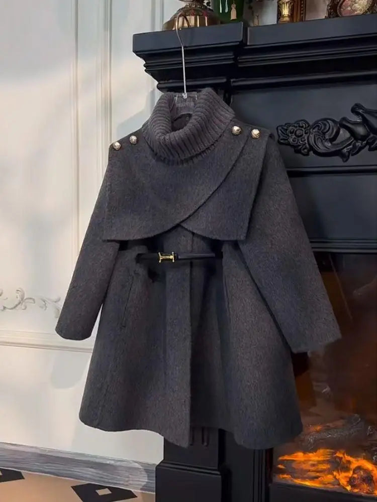 Girls Woolen Coat Children Clothing Fashionable Coat Trend Girl Winter Coat Winter Clothes for Girl Winter Jackets Ropa De Niña