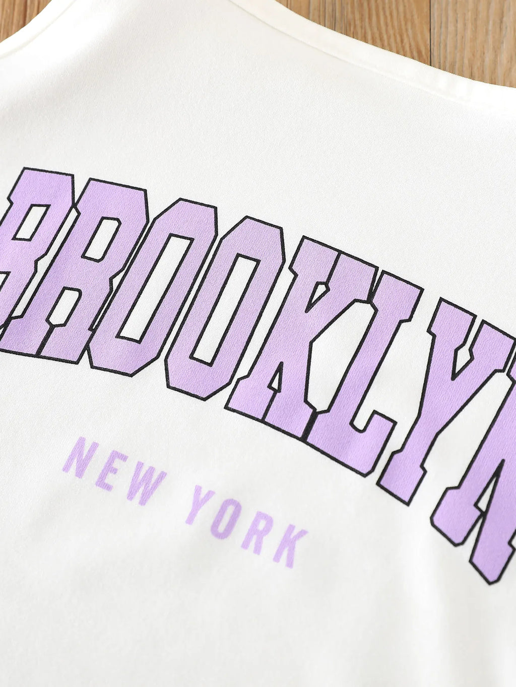 Girls' Three-Piece Outfits New Breathable Summer Thin Fashion Short Sleeve Mesh Top+Letter Print Crop Vest Sling+Letter Print Sport Shorts