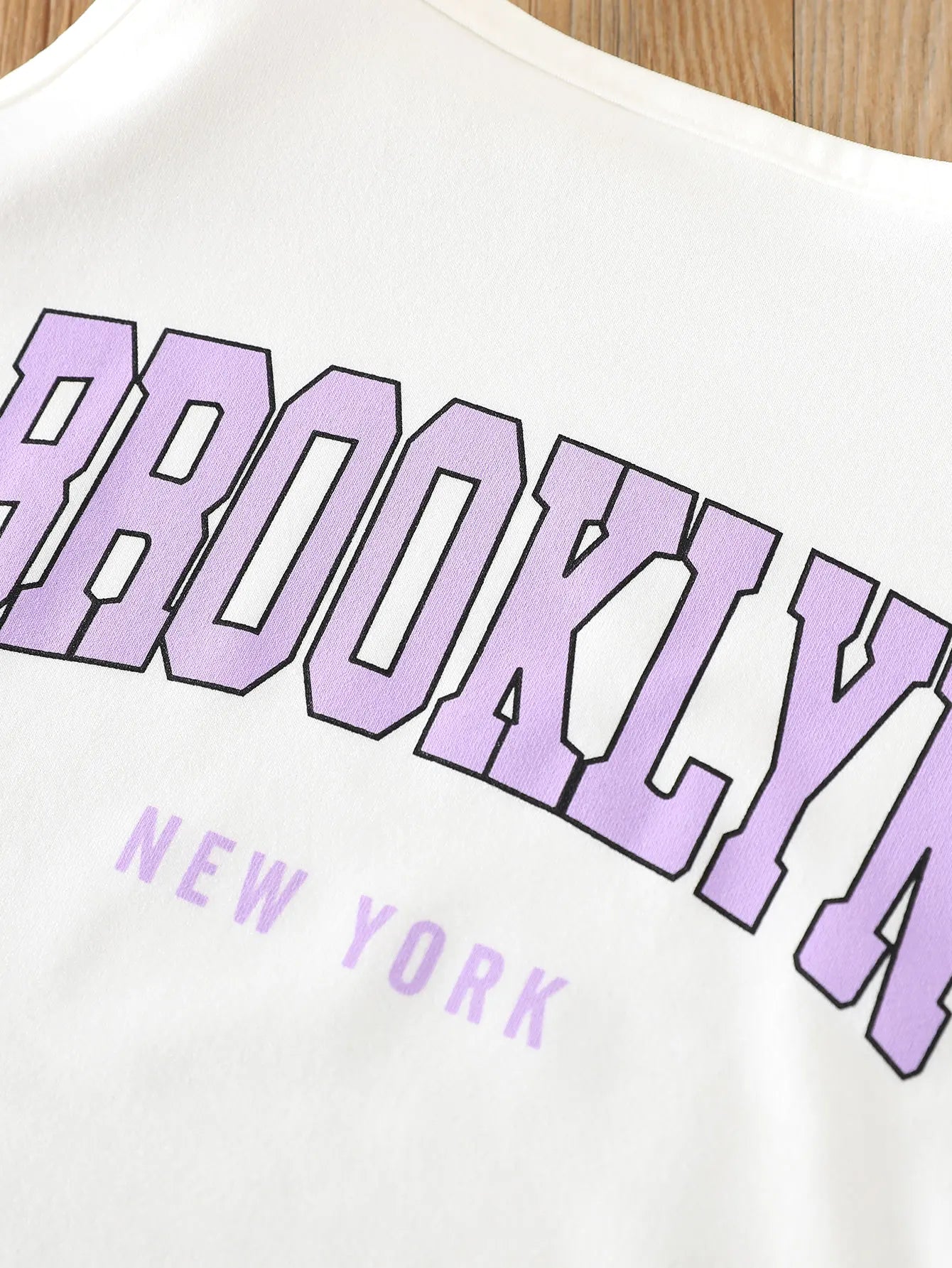 Girls' Three-Piece Outfits New Breathable Summer Thin Fashion Short Sleeve Mesh Top+Letter Print Crop Vest Sling+Letter Print Sport Shorts