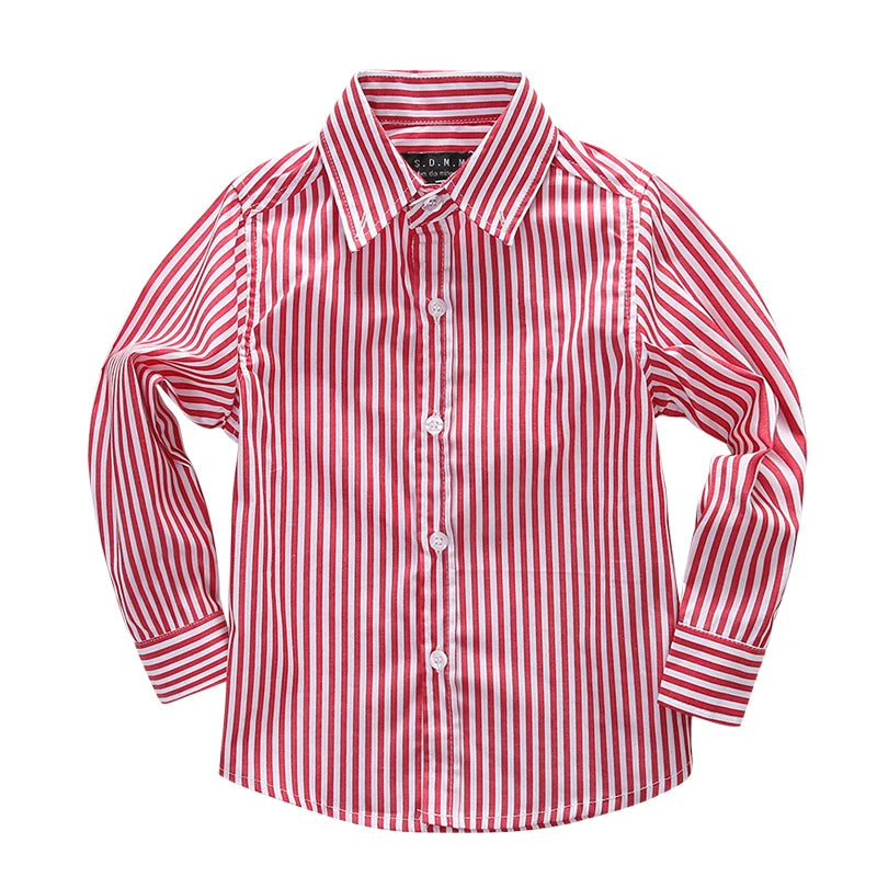 Girls shirts tops plant embroidery Pattern Clothing Kids Baby school uniform Boys Shirt Autumn Birthday Party Formal Attire Tee