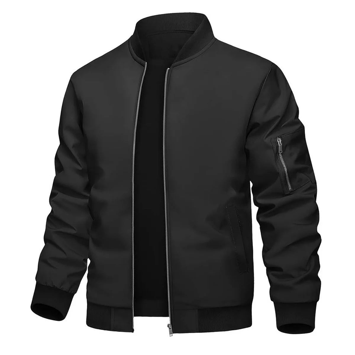 Men's spring and autumn solid color casual jacket, suitable for daily travel, sports outdoors, travel.