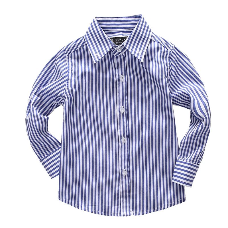 Girls shirts tops plant embroidery Pattern Clothing Kids Baby school uniform Boys Shirt Autumn Birthday Party Formal Attire Tee