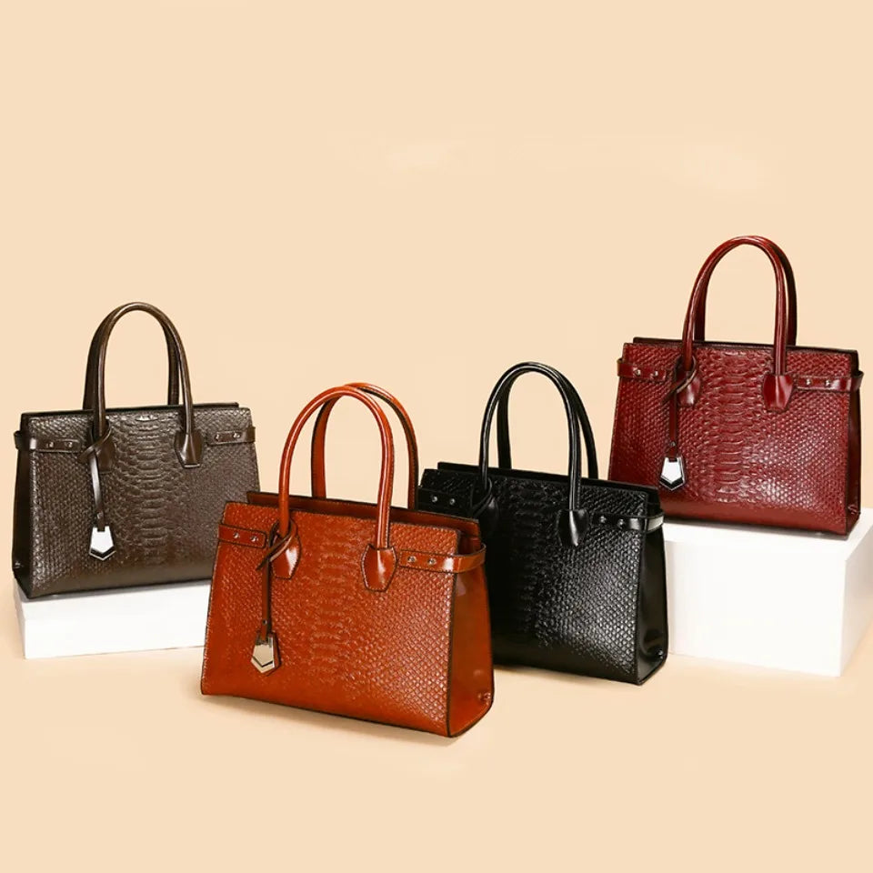 Genuine Handbags for Women 2025 New Luxury Ladies Hand Bags Female Leather Shoulder Top-Handle Crossbody Bags Casual Tote Sac
