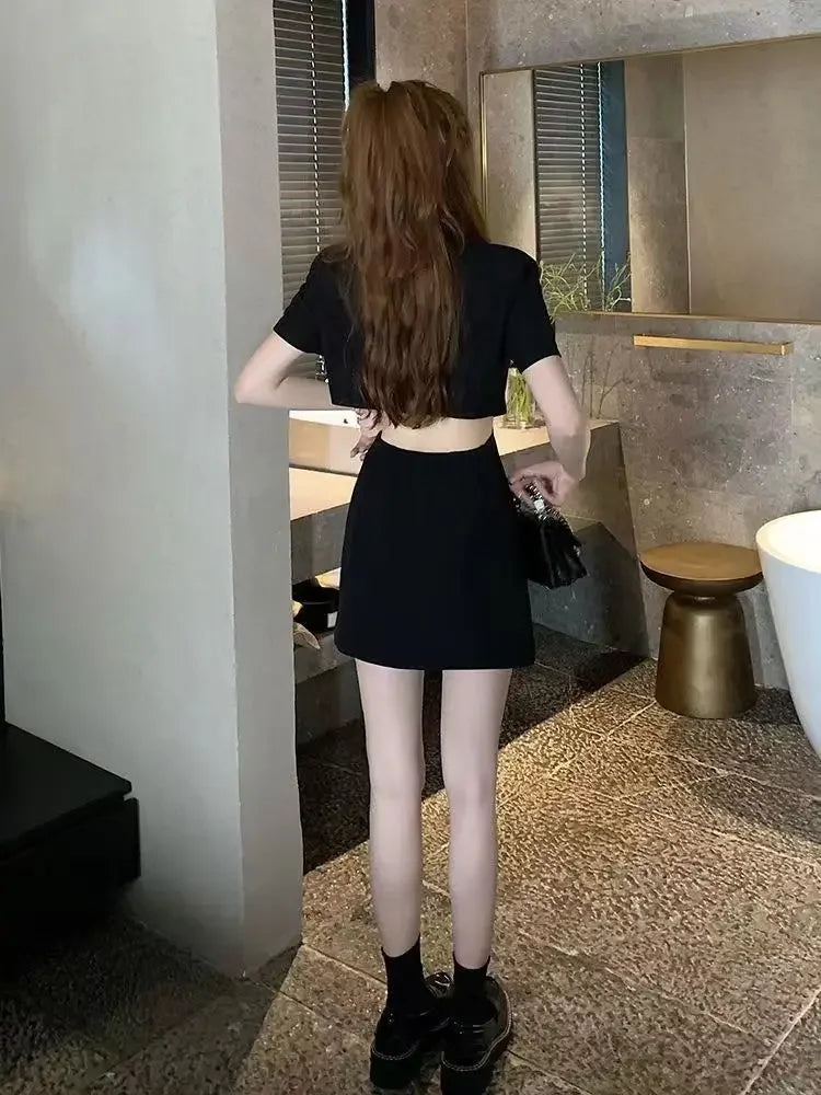 Dresses for Women 2025 Woman Dress Short Mini Black Clothes Korean Style Chic and Elegant Pretty X Sensual Sexy Y2k Fashion Sale