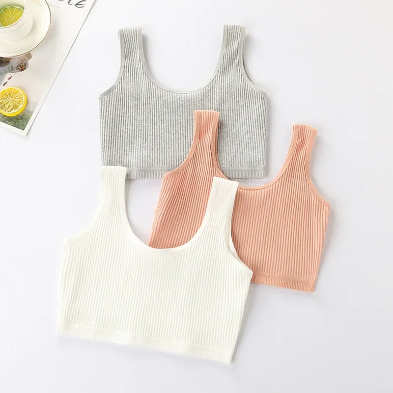 Girls Bra Crop Tops for Teens Underwear Breathable Kids Sports Training Bras  Children Soft Cotton Teenager Clothing Girls