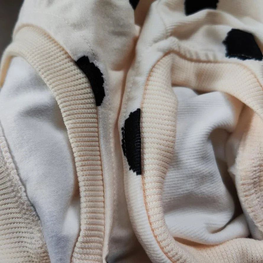 Girls Dress Autumn Spring New Girls' Splicing Pleated Dress Polka Dot Printed Baby Kids Casual Clothing