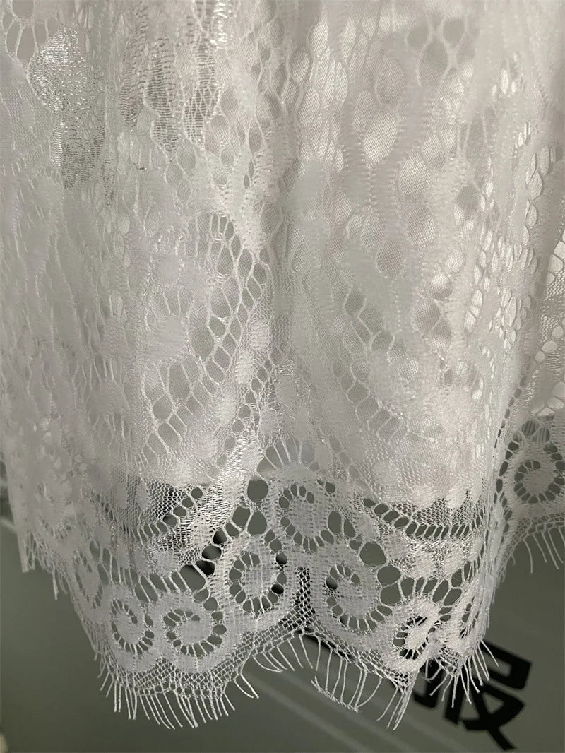 Girls Fashion Open Back Princess Dress 3-12 Years Old New Mesh Lace Long Dress Birthday Wedding Flower Girl Performance Clothing