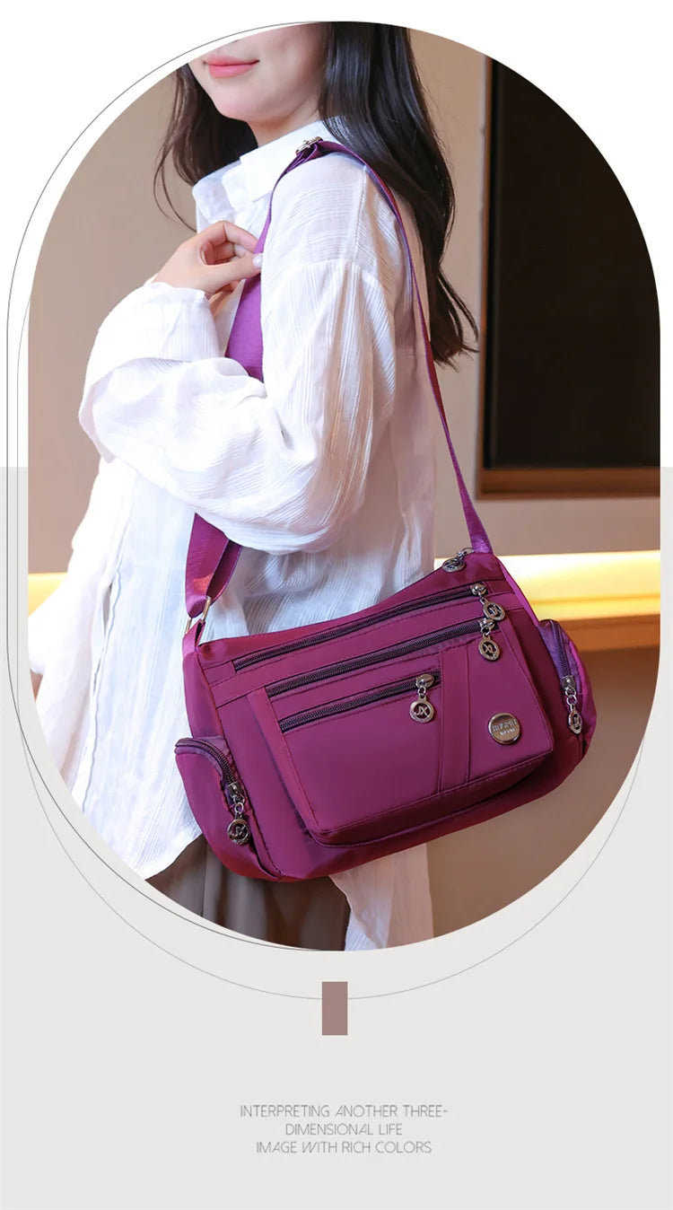 New Women Bag Nylon Waterproof Messenger Bags For Lady Crossbody Shoulder Bag Casual Handbags High Quality Multifunctional