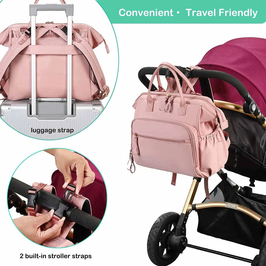 Large Capacity Diaper Bag Backpack for Women Totes Baby Diaper Nappy Bags Shoulder Cotton Ladies Maternity Shopping Bags