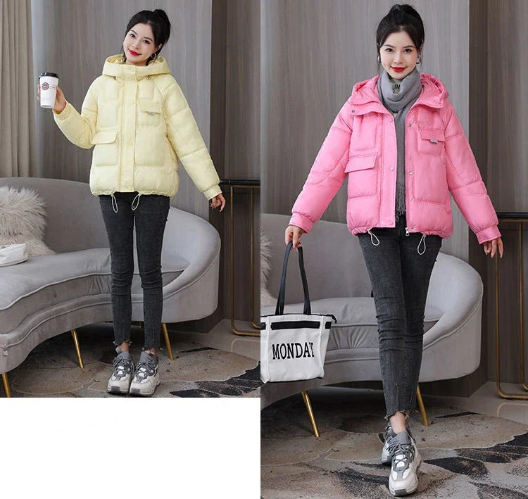 Loose Casual Short Padded Coats for Women Cotton Parkas Woman Great Warm Winter on Sale Discount Fashion 2025 Quilted Jackets
