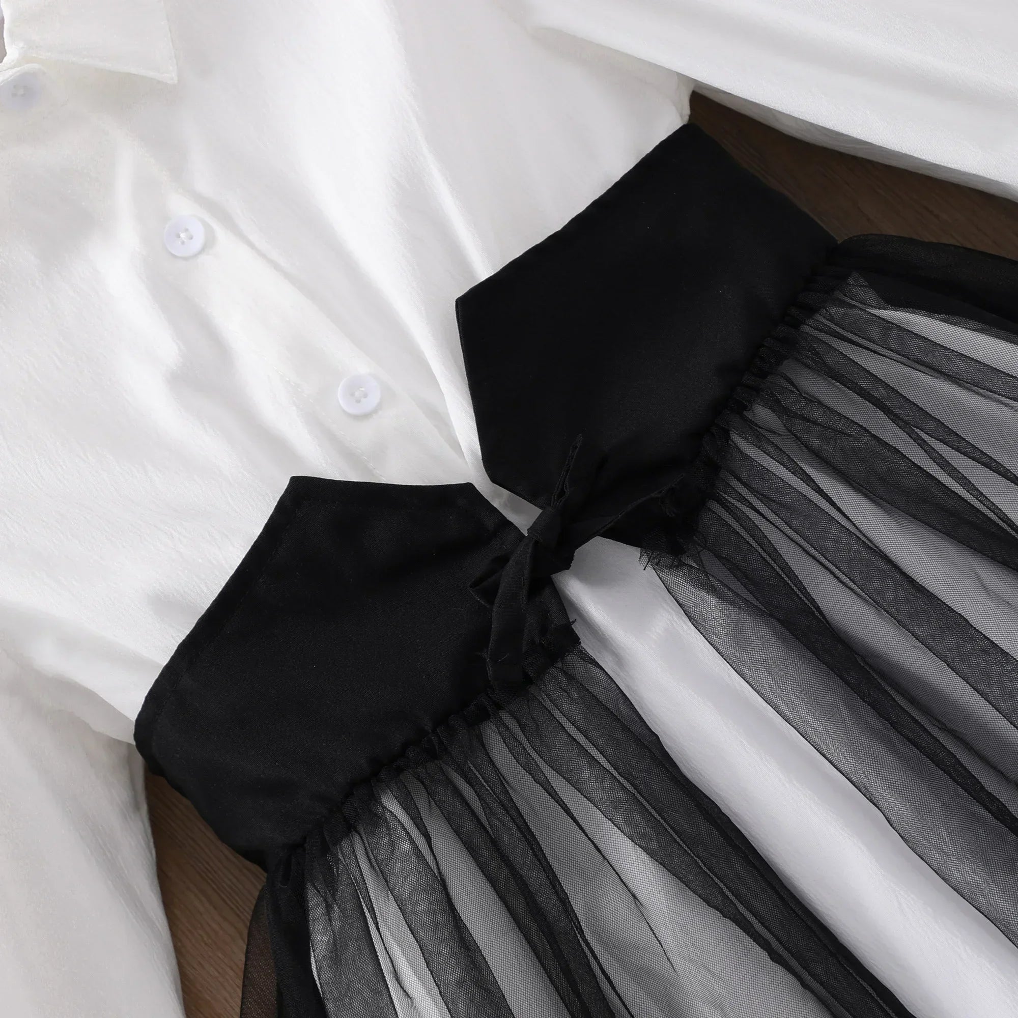 8-12Yrs Girls Clothing Elegant Party Dresses Kids Dress for Girl Long Sleeve Pure White Children Casual Dresses